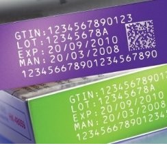 激光打文字加二维码